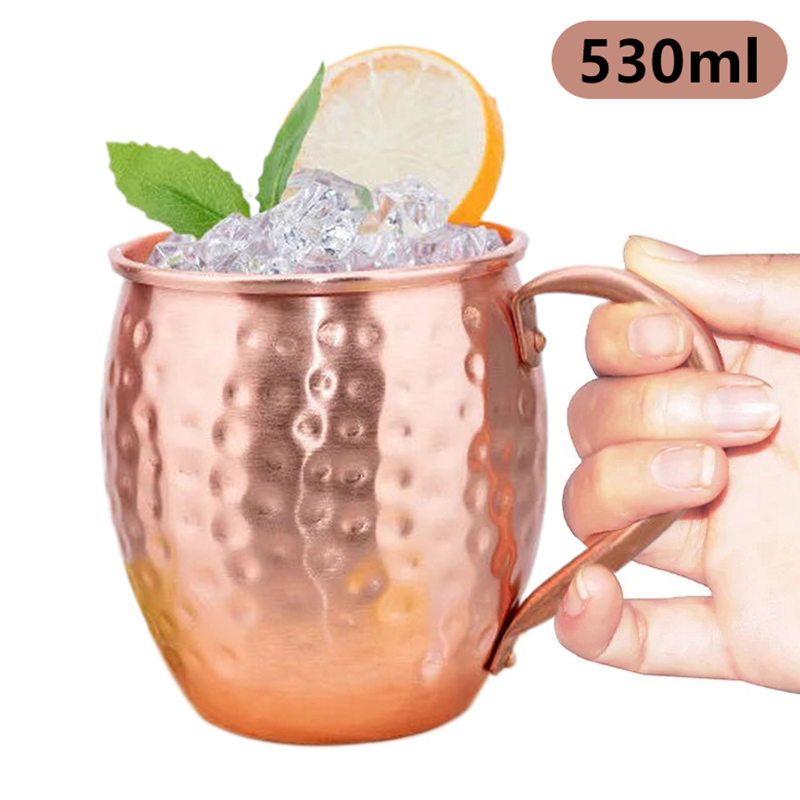Wine With Beer Cocktail - 【F】530ml 100% Copper Moscow Mule Mug