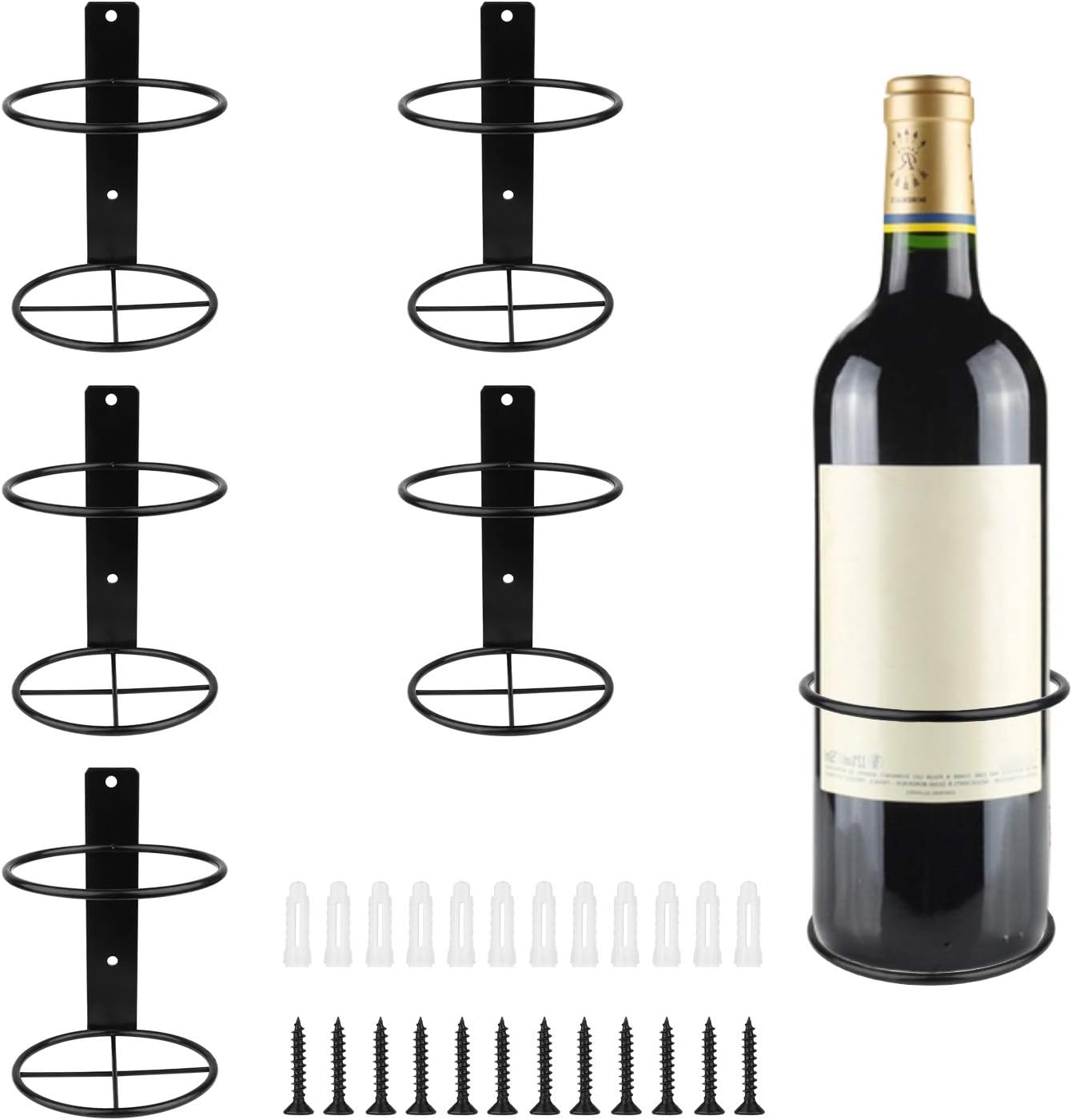 6 Pcs Spiral Wall Mounted Wine - đánh giá và giá Wine Rack Wall Mount