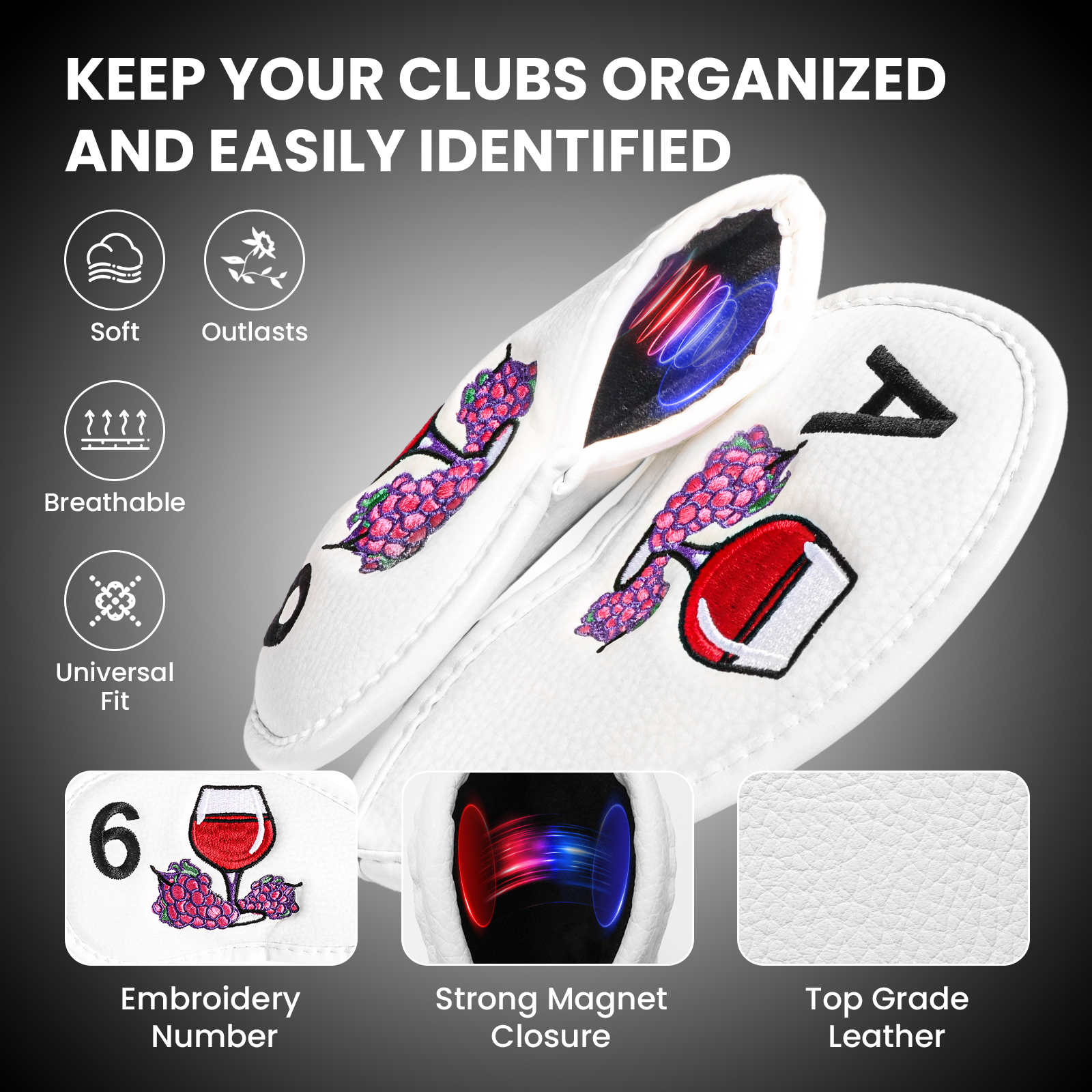 Magnetic Golf Club Head Covers - đánh giá và giá Wine & Beer Emporium