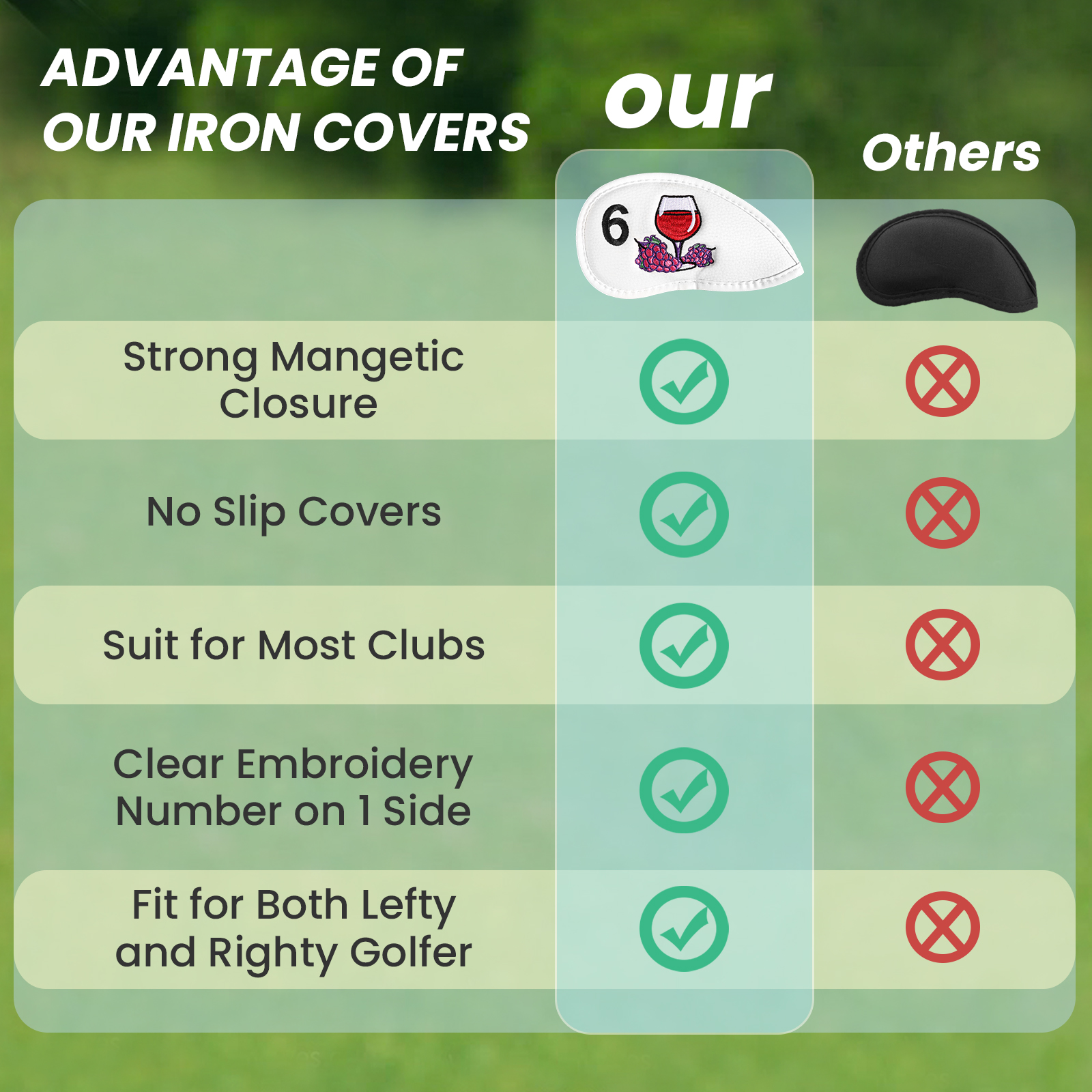 Magnetic Golf Club Head Covers - đánh giá và giá Wine & Beer Emporium