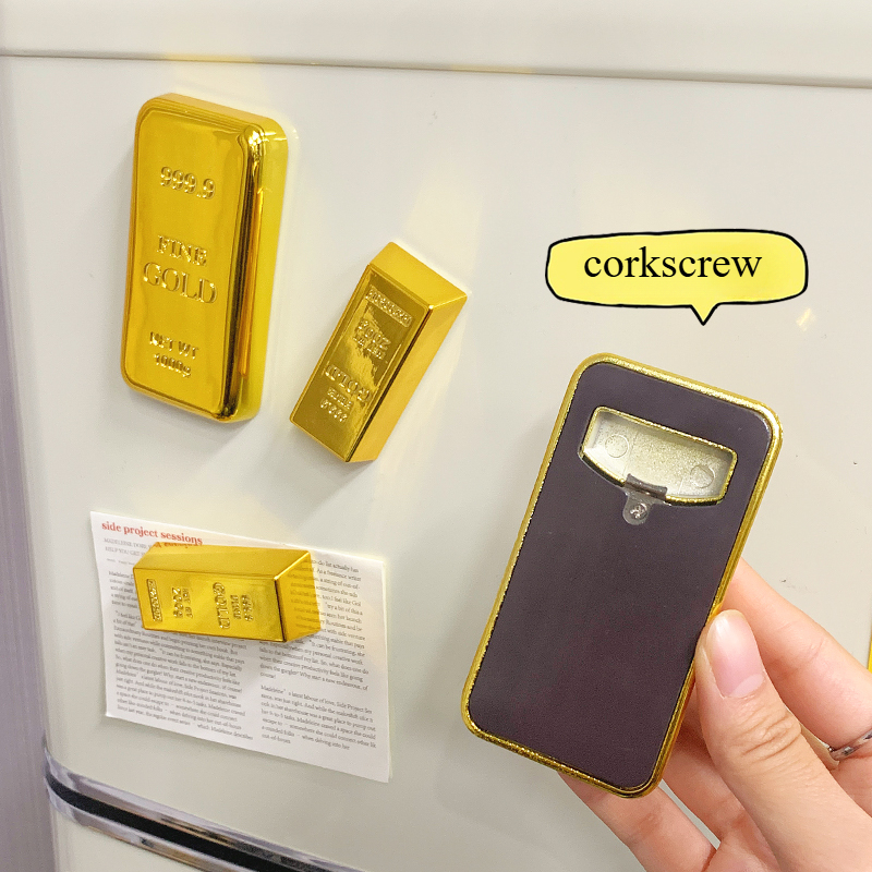 Gold Bar Refrigerator Magnet P - đánh giá và giá Wine Beer Fridge