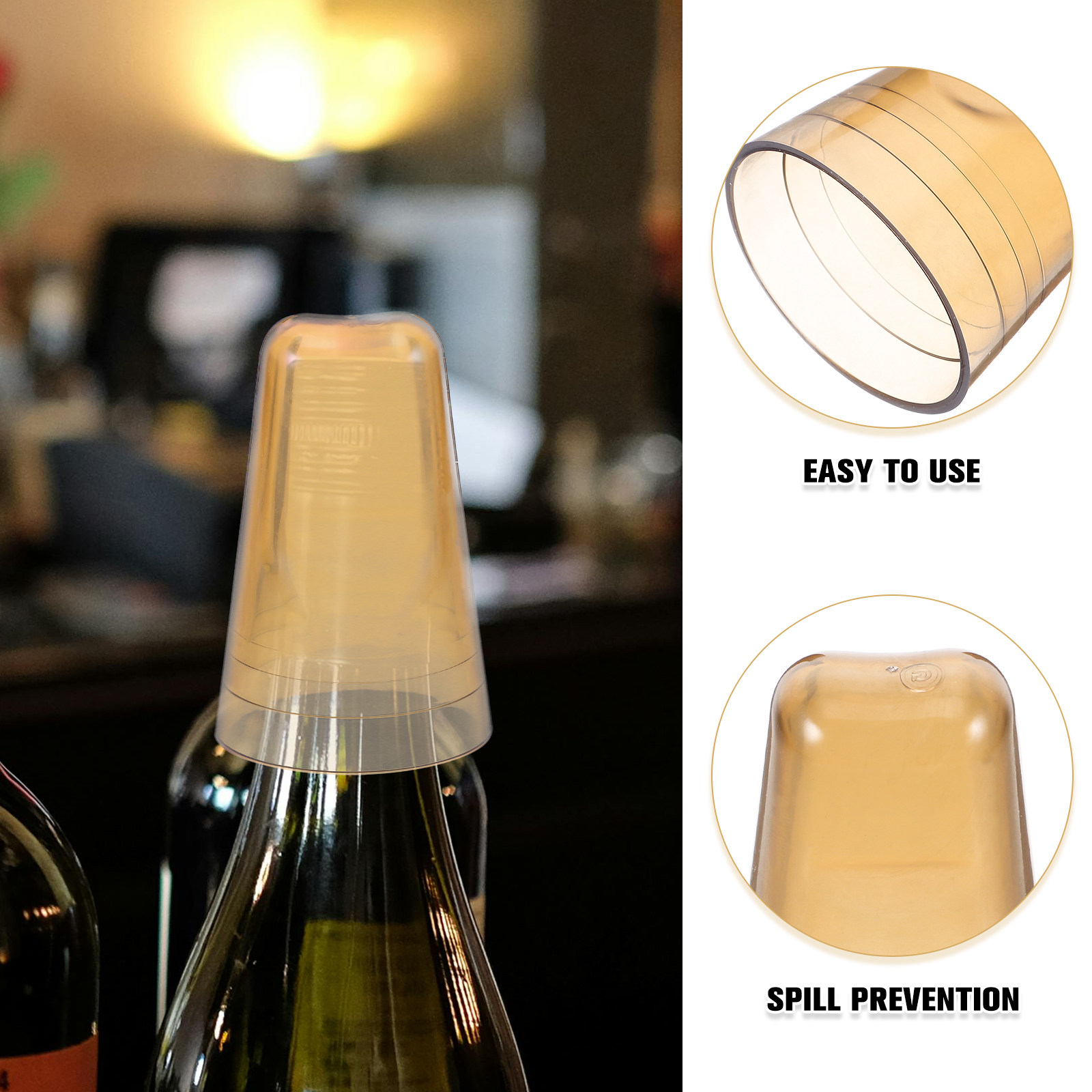 6Pcs Wine Bottle Cover Cap Pou - đánh giá và giá Wine Whiskey Beer