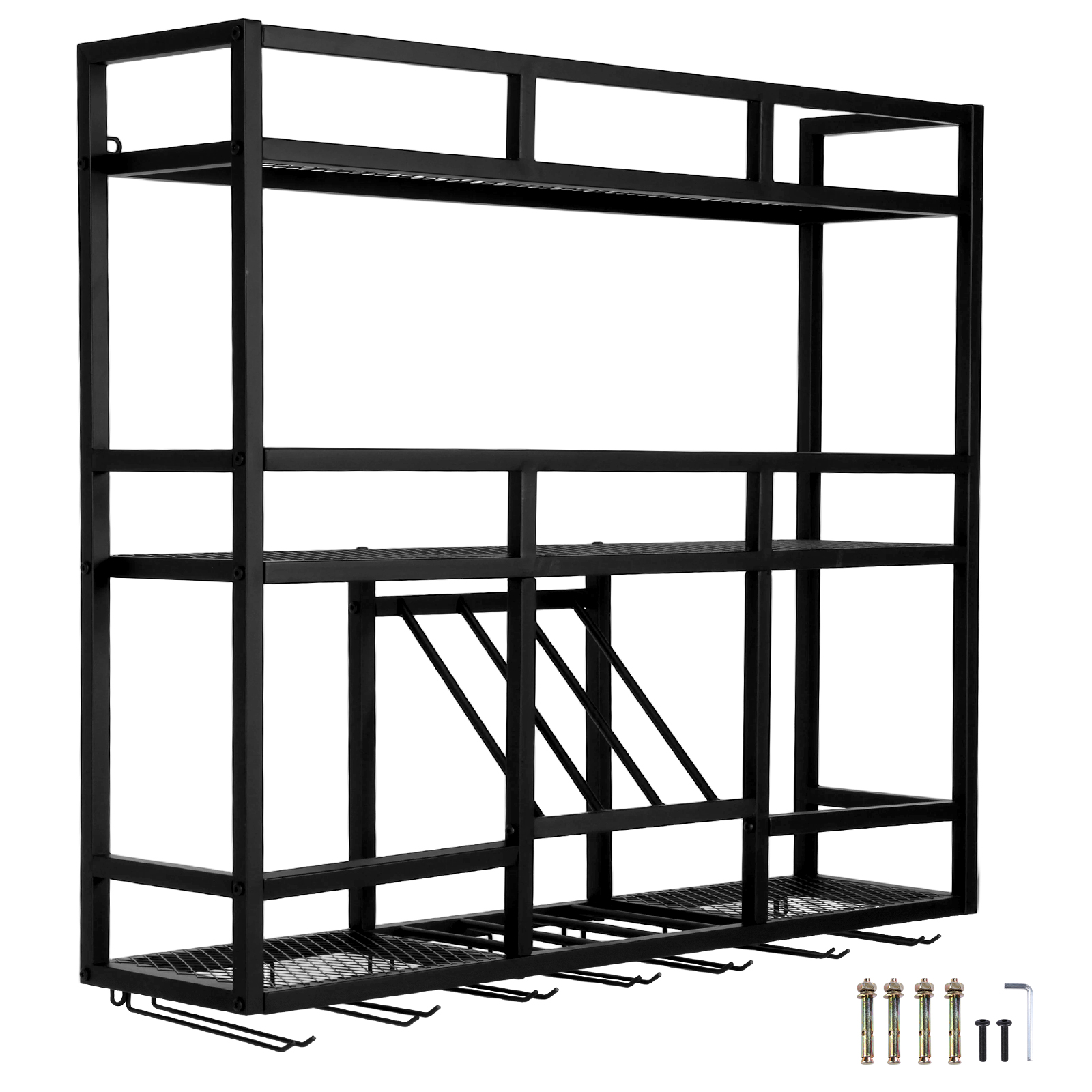 3 Tiers Floating Wine Bottle S - đánh giá và giá Wine Rack Wall Mount