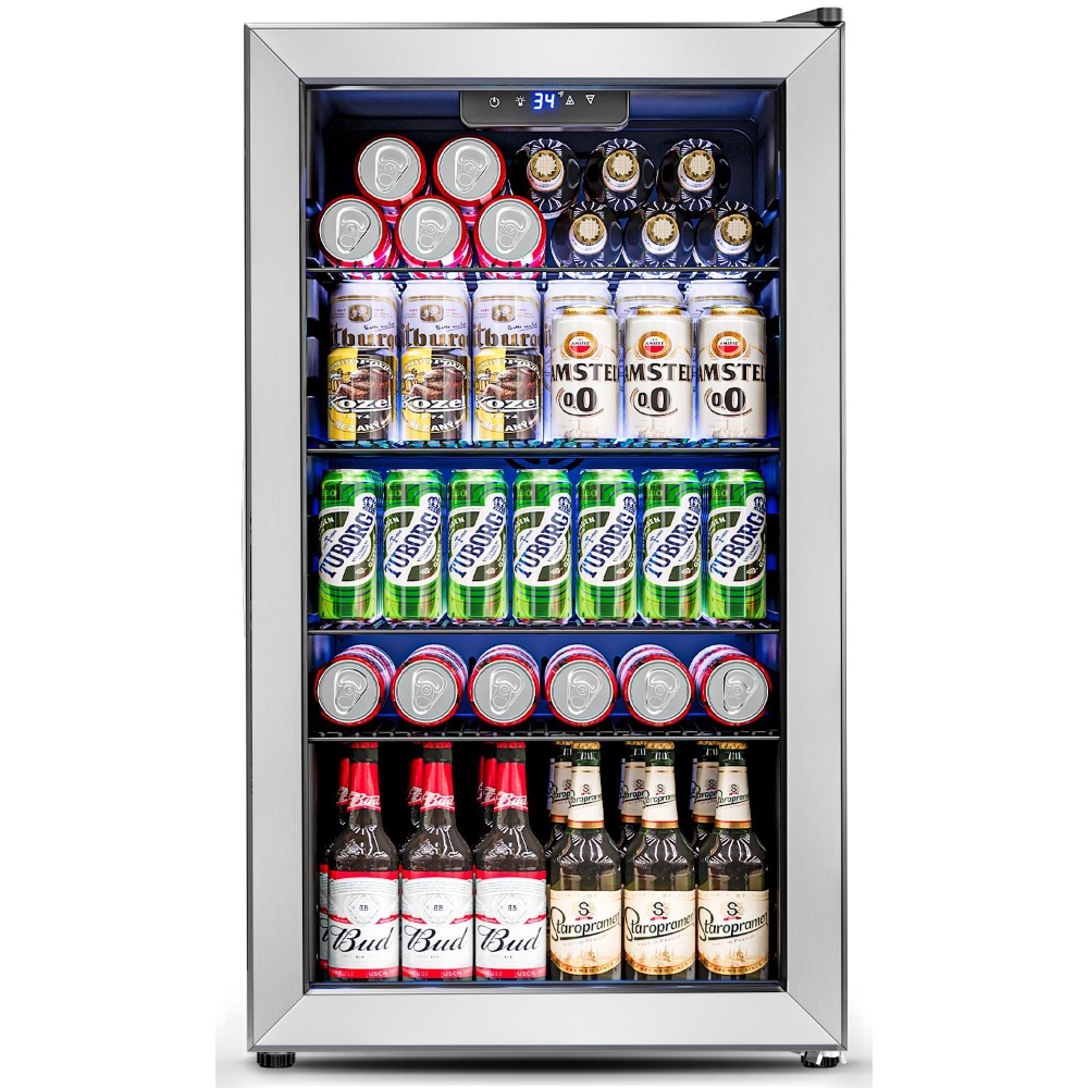 3.2 Cu.Ft Mini Fridge with Gla - đánh giá và giá Wine Beer Fridge