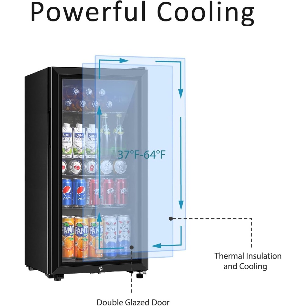 Beverage Refrigerator, Three P - đánh giá và giá Wine Beer Fridge