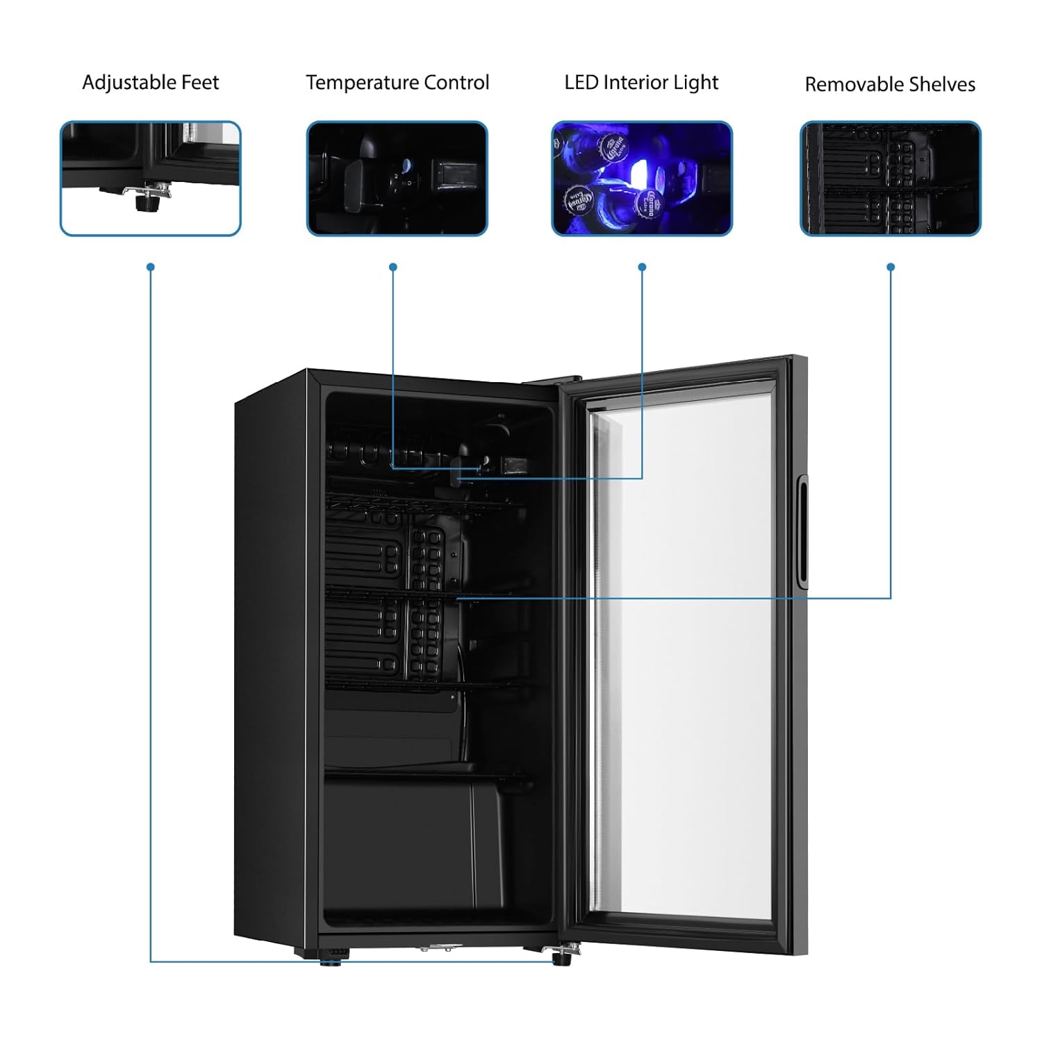 Beverage Refrigerator, 3.2 Cu. - đánh giá và giá Wine Beer Fridge