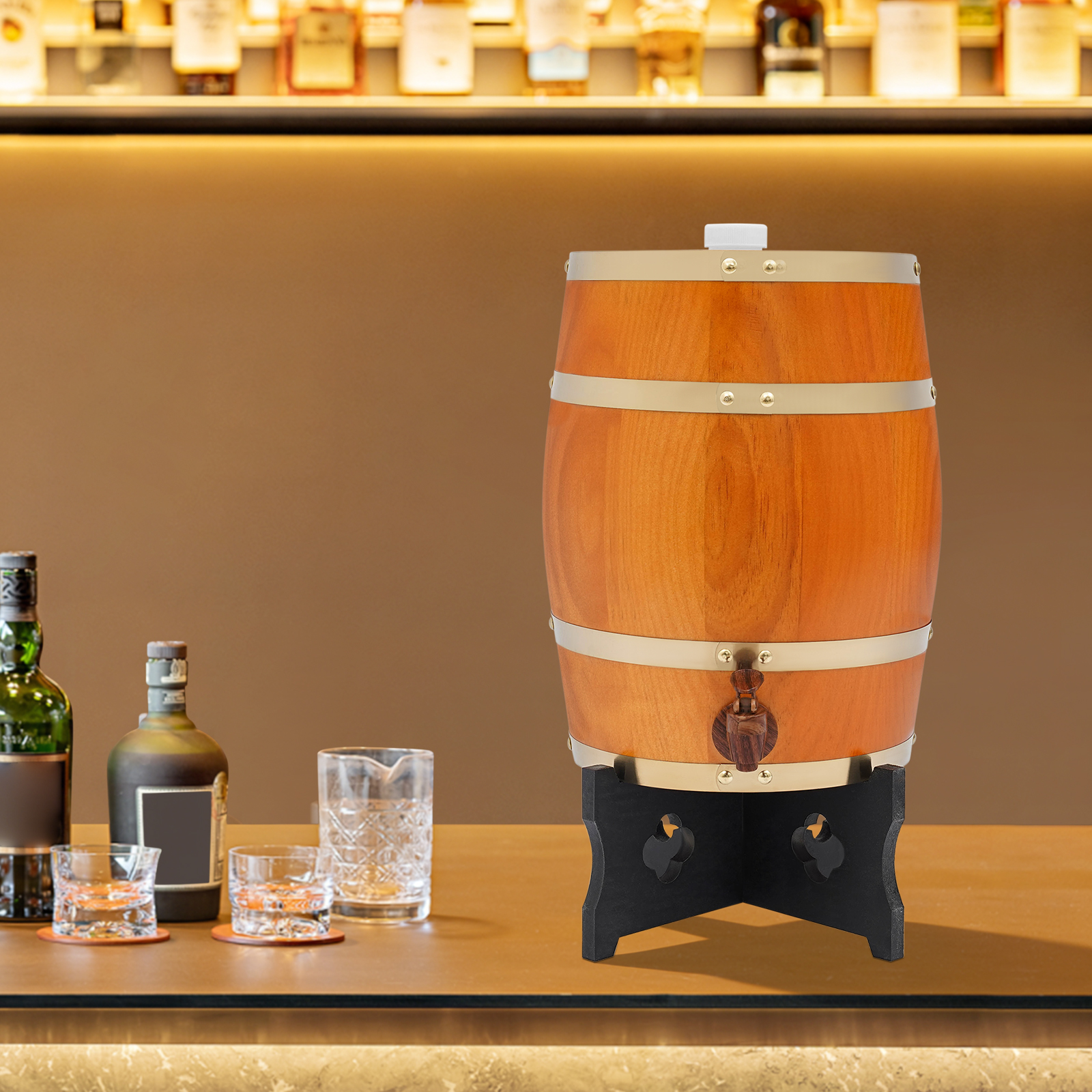 Beige-yellow Wine Barrel, Vert - đánh giá và giá Wine Whiskey Beer