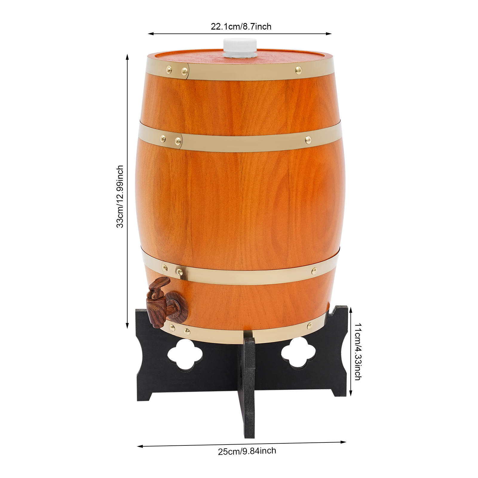 Beige-yellow Wine Barrel, Vert - đánh giá và giá Wine Whiskey Beer
