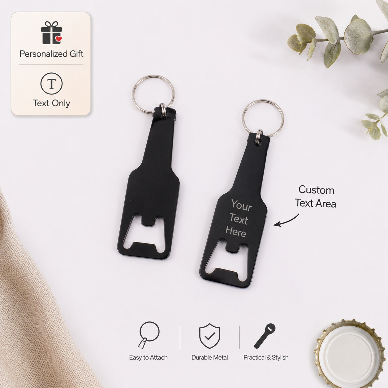 Custom Text Keychain Beer Bott - đánh giá và giá Wine Beer Opener
