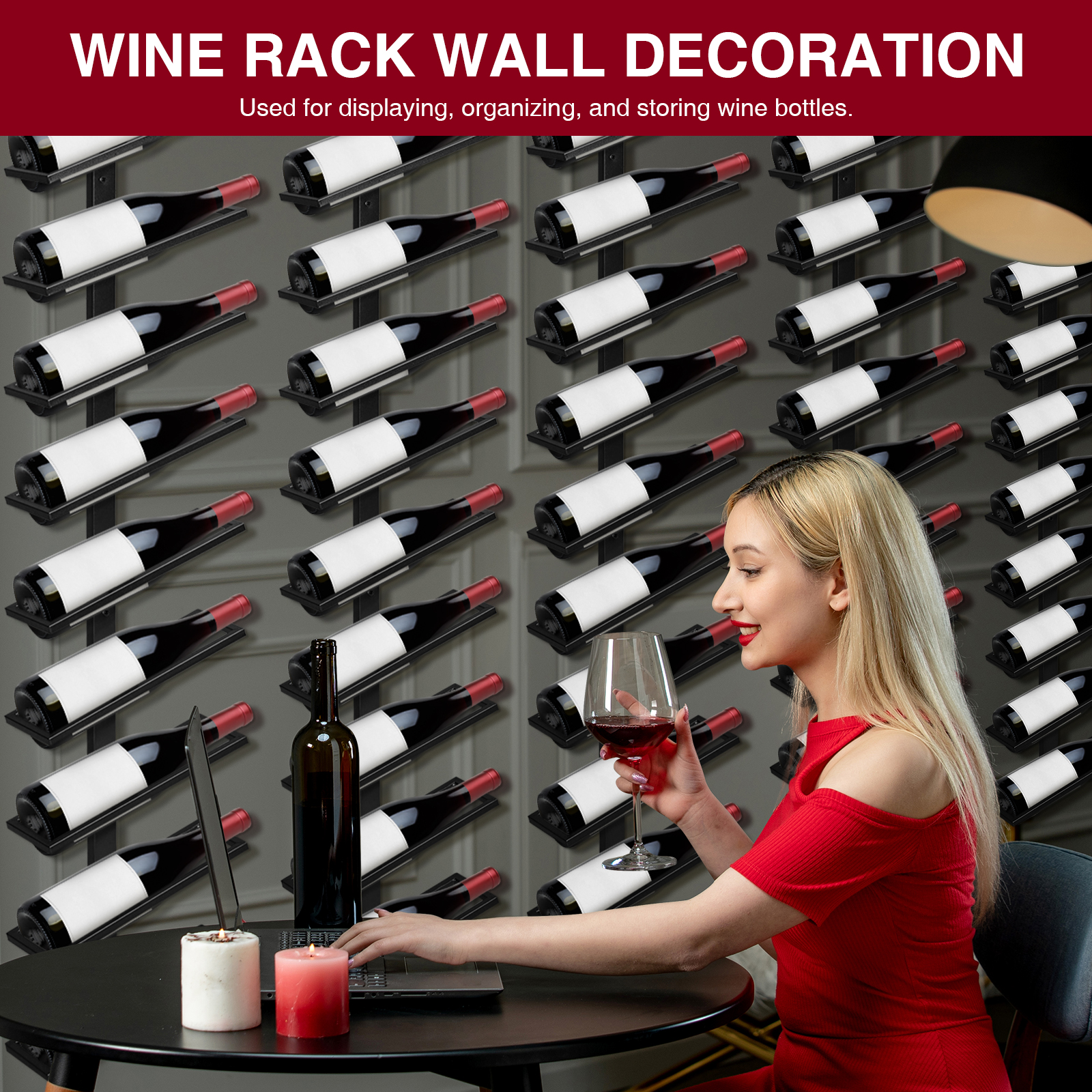 5 Pack Wall Mounted Wine Rack  - đánh giá và giá Wine Rack Wall Mount