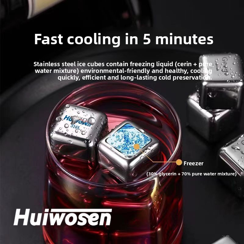 316 Stainless Steel Ice Cube R - đánh giá và giá Wine Whiskey Beer