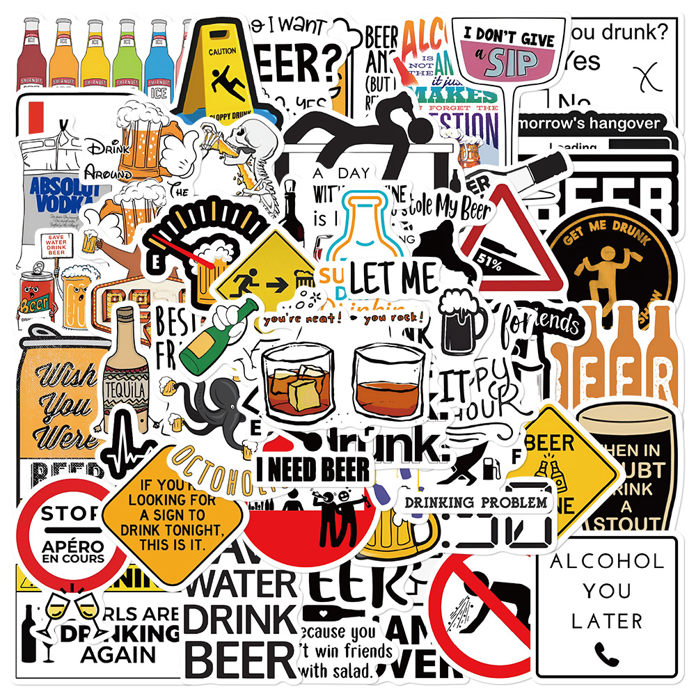 10/30/52PCS Funny Alcoholism V - đánh giá và giá Wine Beer Fridge
