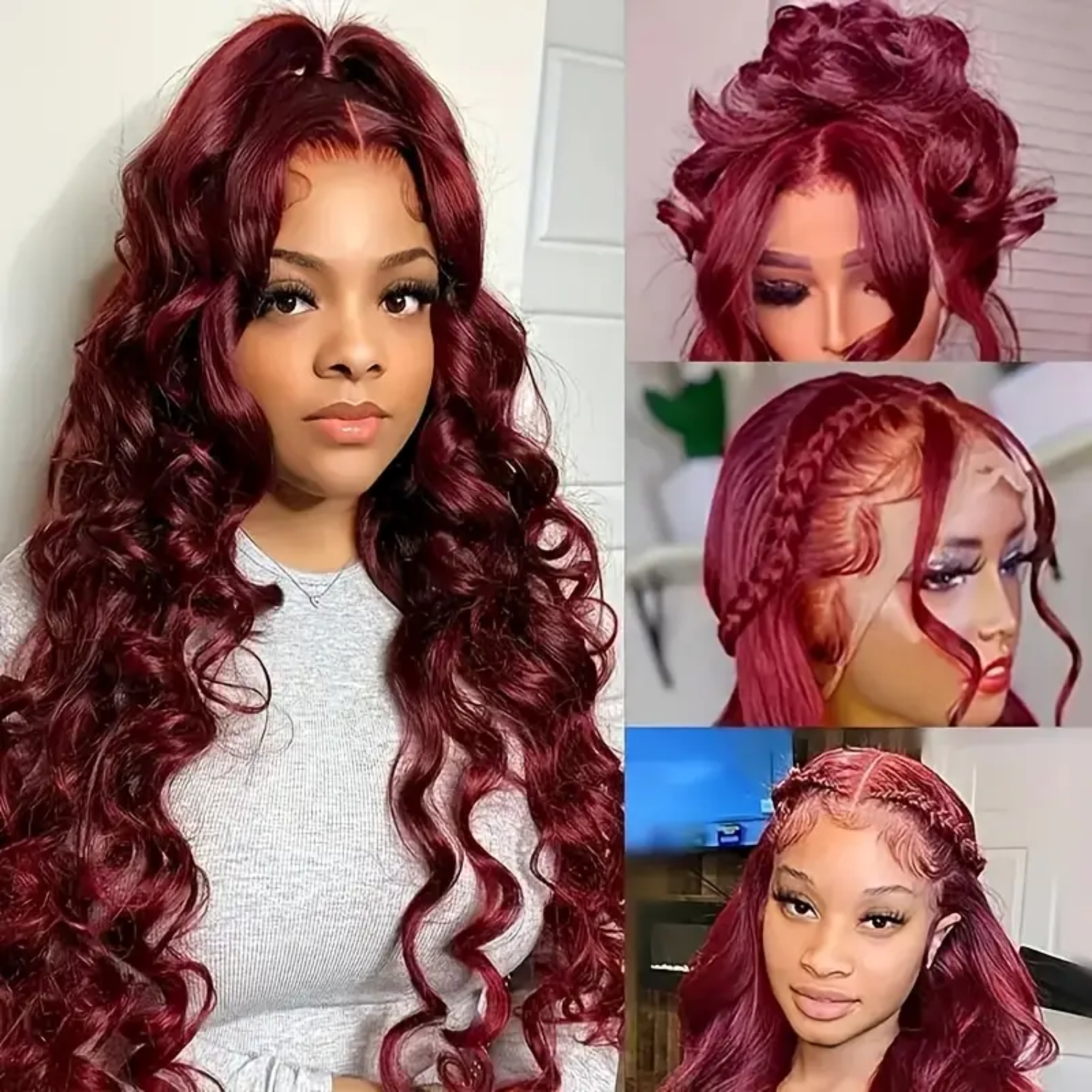 99j Burgundy Lace Front Wig Hu - đánh giá và giá Wine & Beer Emporium