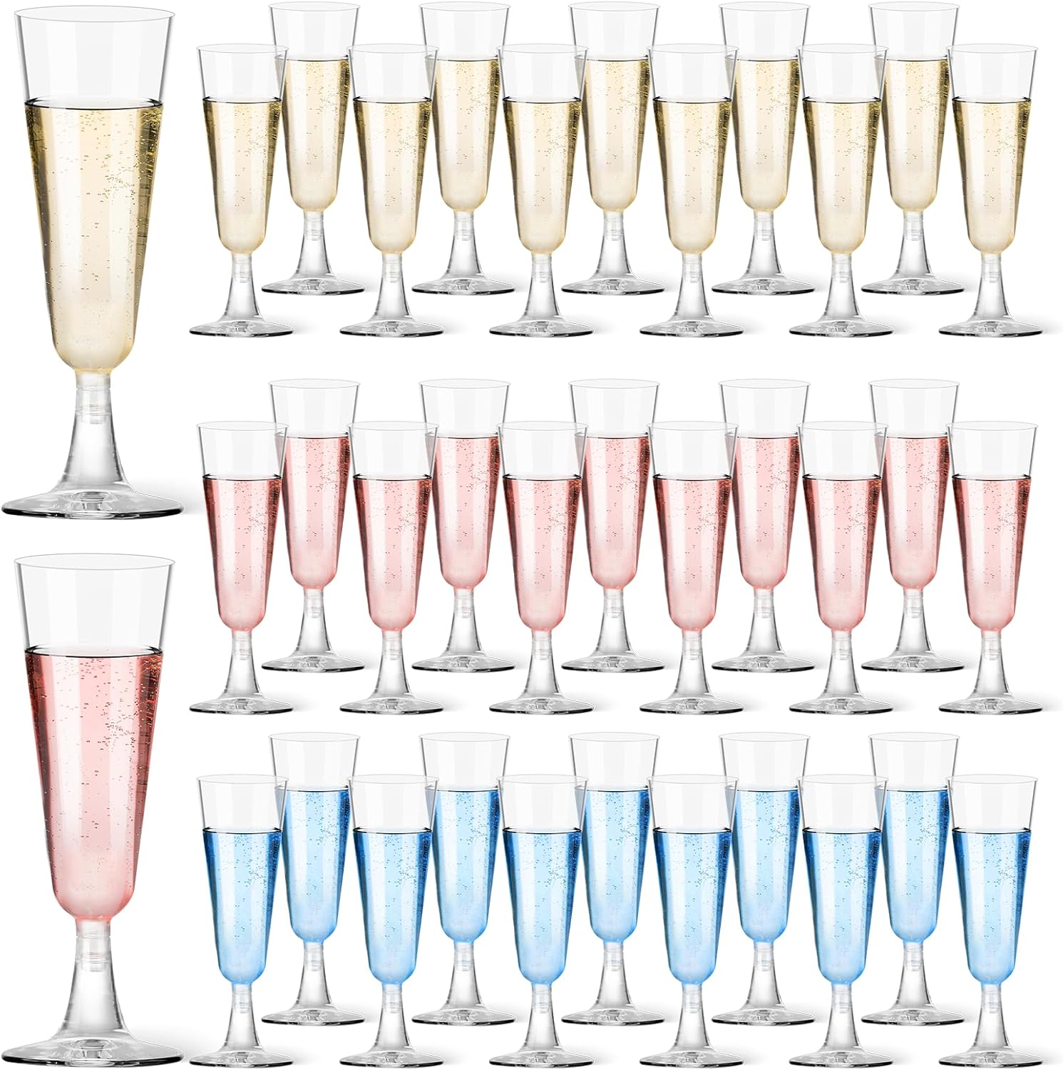 Plastic Champagne Flutes 40 Pa - đánh giá và giá Wine & Beer Emporium